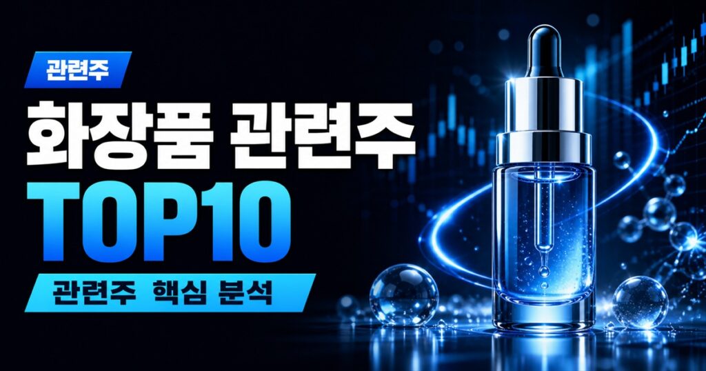 화장품 관련주 TOP10 | K뷰티 대장주, 미국 수출 수혜주 - 관련주 주식 분석 대표 이미지
