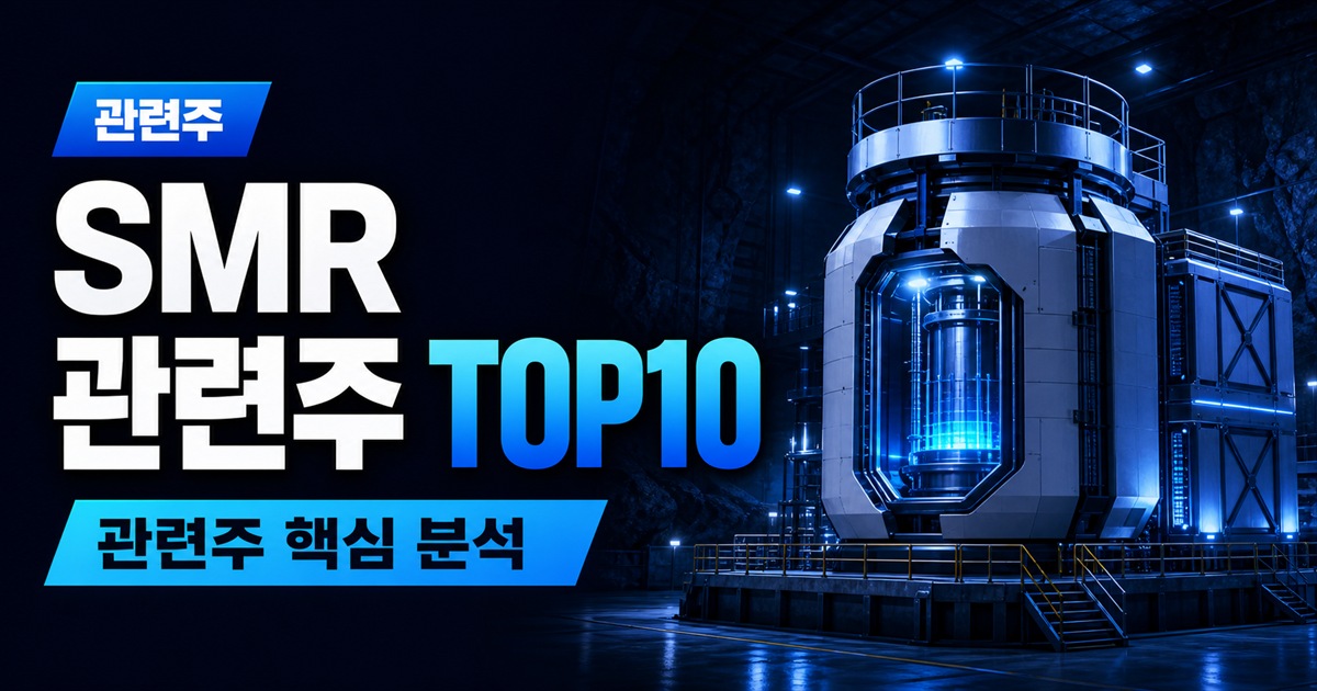 SMR 관련주 TOP10 | 원전 대장주, 국가전략기술 수혜주 - 관련주 주식 분석 대표 이미지