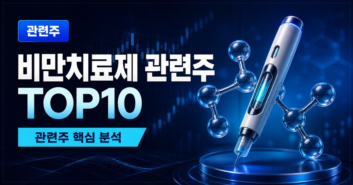 비만치료제 관련주 TOP10 | 국내 대장주, 위고비·마운자로 수혜주 - 관련주 주식 분석 대표 이미지