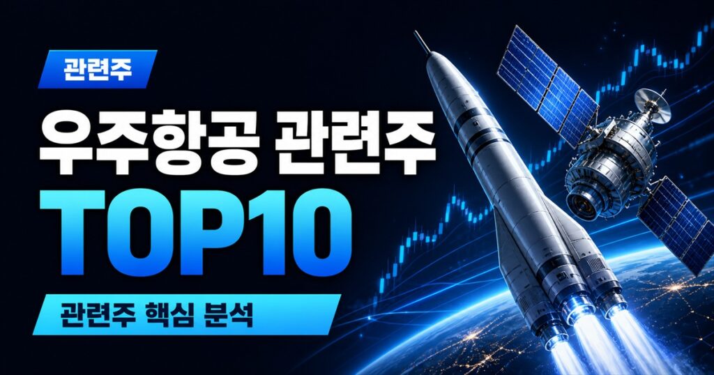 우주항공 관련주 TOP10 | 누리호 대장주, 위성통신 수혜주 - 관련주 주식 분석 대표 이미지