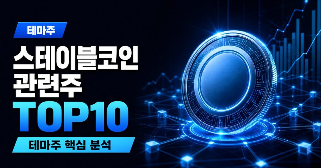 스테이블코인 관련주 TOP10 | 원화 코인 대장주, 디지털자산기본법 수혜주 - 테마주 주식 분석 대표 이미지