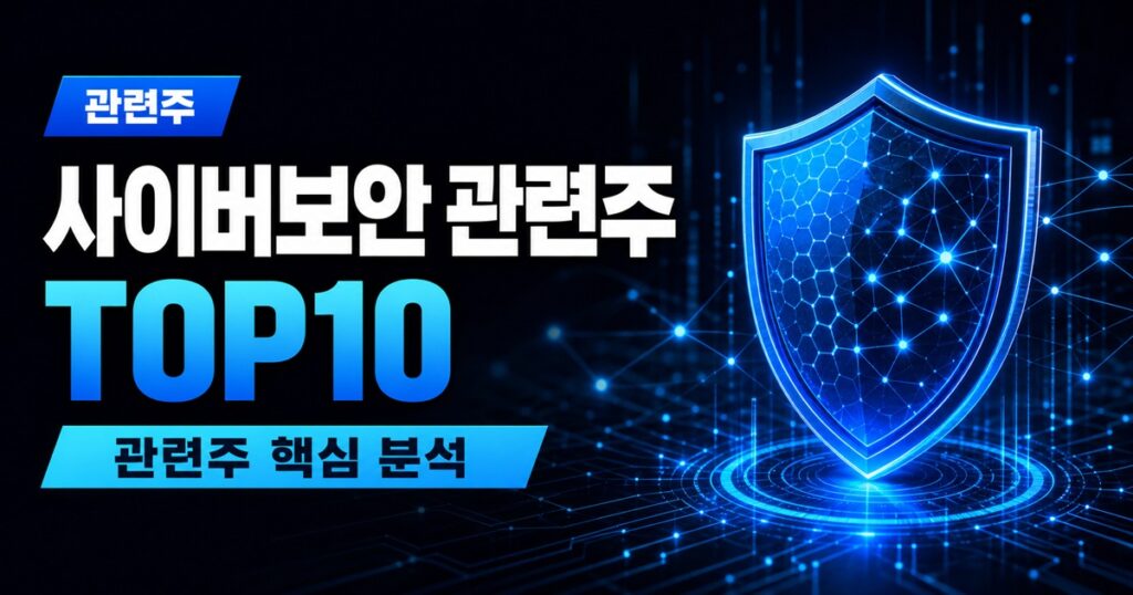사이버보안 관련주 TOP10 | 보안 대장주, AI 시대 수혜주 - 관련주 주식 분석 대표 이미지
