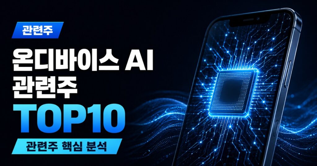 온디바이스 AI 관련주 TOP10 | NPU 대장주, 국산 AI 반도체 수혜주 - 관련주 주식 분석 대표 이미지