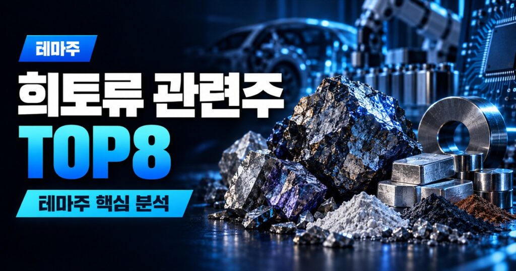 희토류 관련주 TOP8 | 대장주는 희토류 회사가 아니라 대체재 회사입니다 - 테마주 주식 분석 대표 이미지