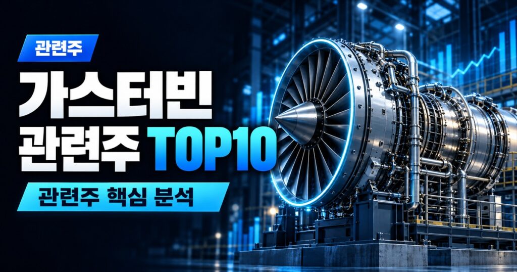 가스터빈 관련주 TOP10 | 가스터빈 대장주, AI 데이터센터 전력 수혜주 - 관련주 주식 분석 대표 이미지