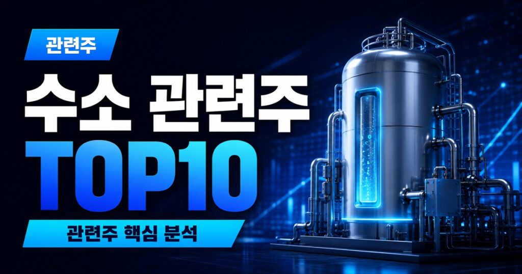 수소 관련주 TOP10 | 수소 대장주, 청정수소 입찰 수혜주 - 관련주 주식 분석 대표 이미지