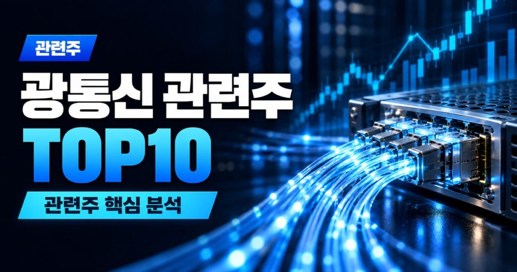 광통신 관련주 TOP10 | 광통신 대장주, CPO·AI 데이터센터 수혜주 - 관련주 주식 분석 대표 이미지