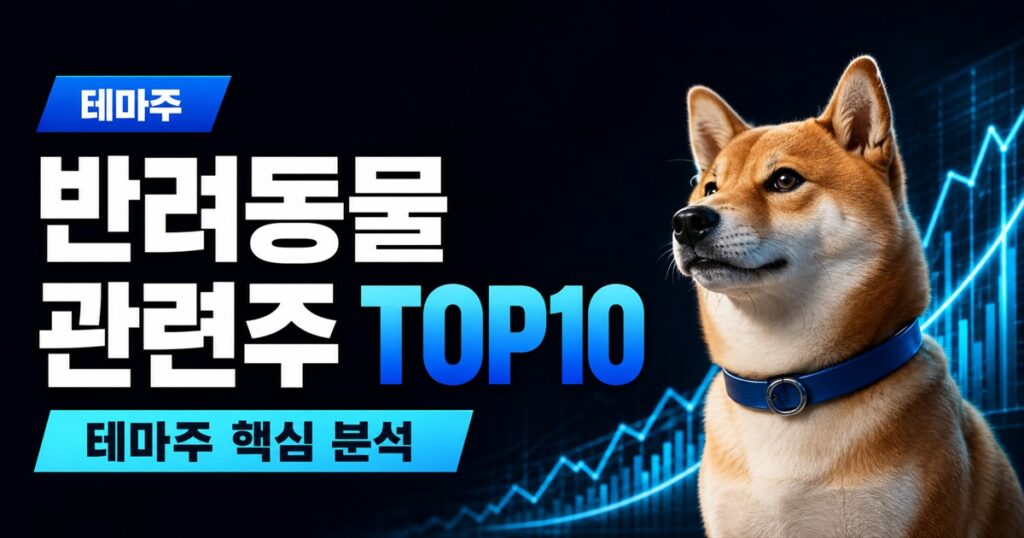 반려동물 관련주 TOP10 | 펫 대장주, 동물의약품 수혜주 - 테마주 주식 분석 대표 이미지