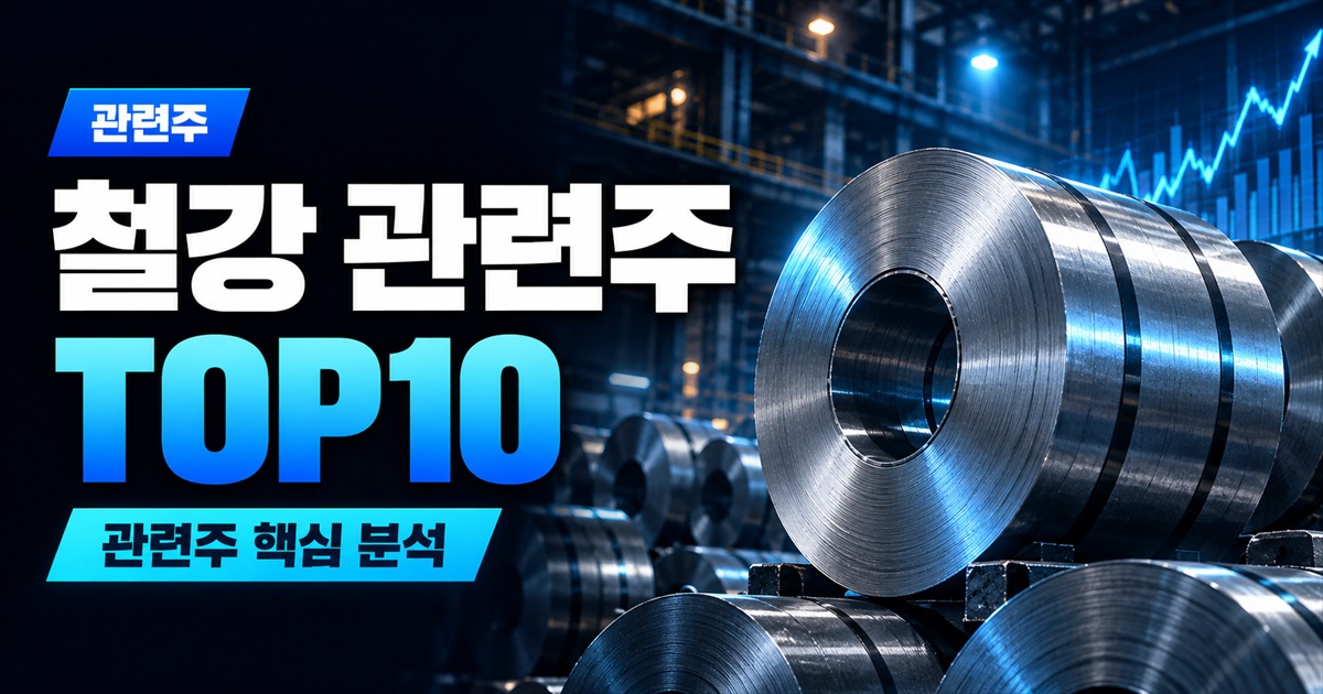 철강 관련주 TOP10 | 철강 대장주, 3사 이익의 88%는 어디서 왔나 - 관련주 주식 분석 대표 이미지