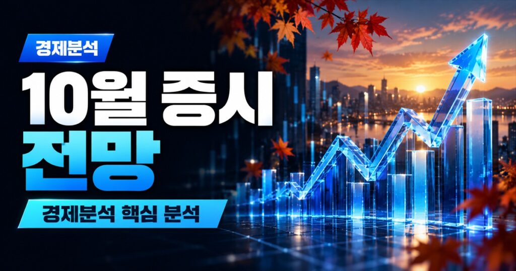 10월 증시 전망 | 코스피 PER 5.49배, 싸다기보다 두 종목에 대한 투표입니다 - 경제분석 주식 분석 대표 이미지