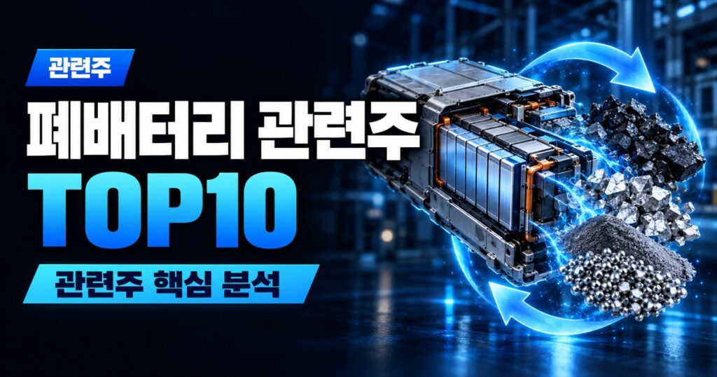 폐배터리 관련주 TOP10 | 리사이클링 대장주, 리튬 가격 수혜주 - 관련주 주식 분석 대표 이미지