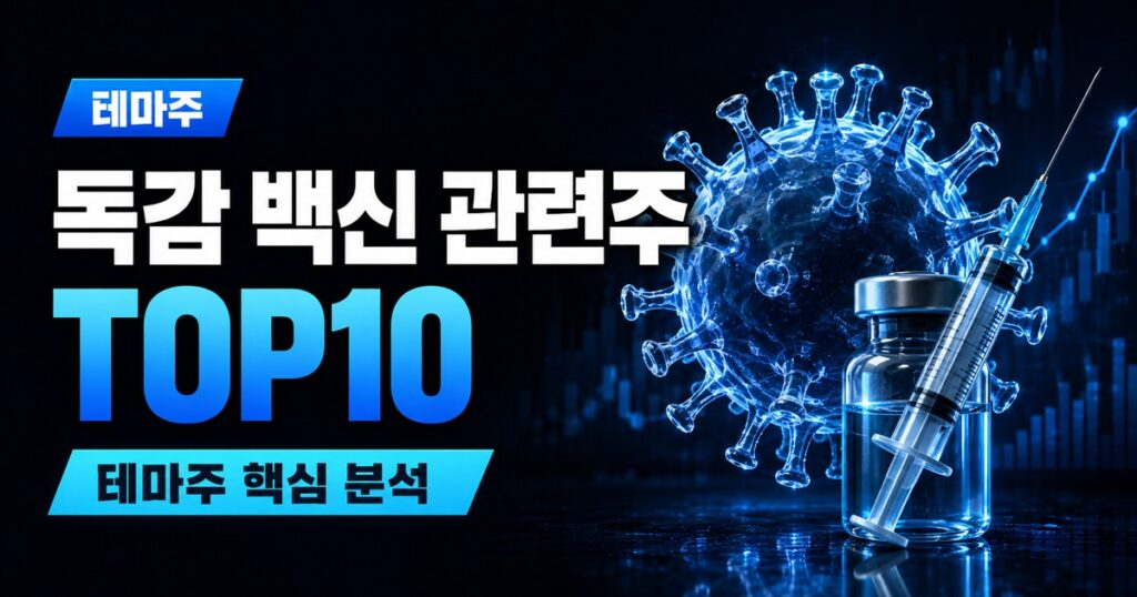 독감 백신 관련주 TOP10 | 백신 대장주, 9월 21일 접종 시작 수혜주 - 테마주 주식 분석 대표 이미지