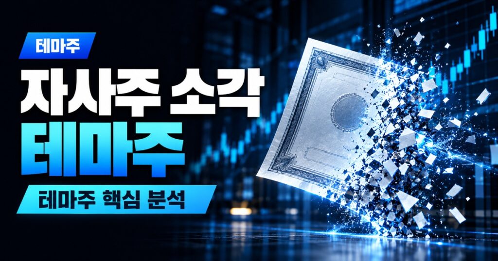 자사주 소각 테마주 | 올해 소각 62조, 그런데 주가를 움직인 건 새로 사서 태우는 회사였다 - 테마주 주식 분석 대표 이미지