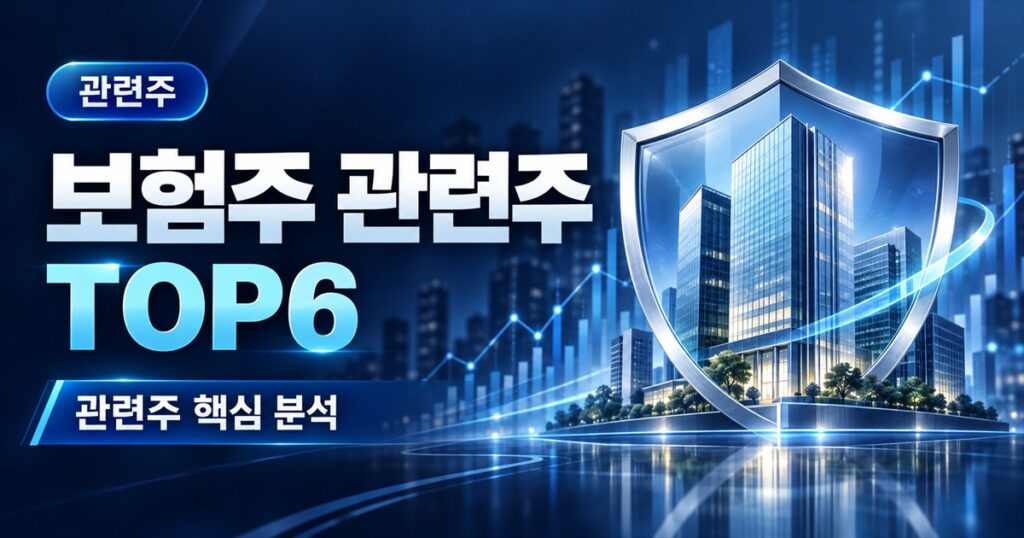 보험주 관련주 TOP6 | 본업은 웃고 투자는 울었다, 3분기 눈높이 최대 26% 차이 - 관련주 주식 분석 대표 이미지