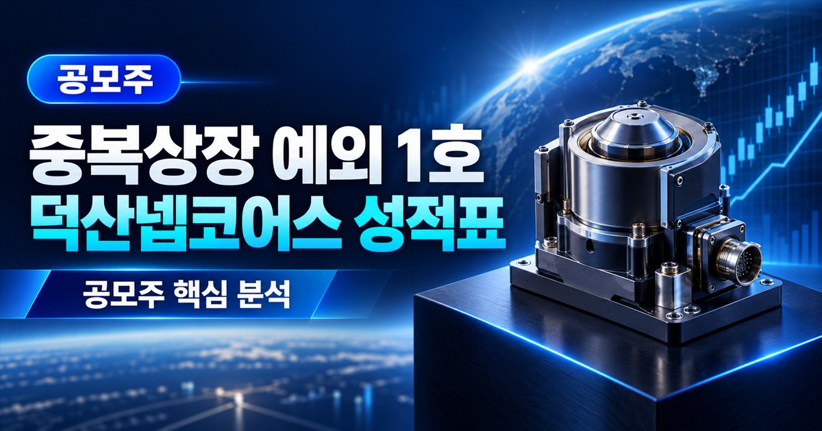 중복상장 예외 1호 덕산넵코어스 성적표 | 다음 차례 디티에스, 모회사 주주는 무엇을 받나 - 공모주 주식 분석 대표 이미지