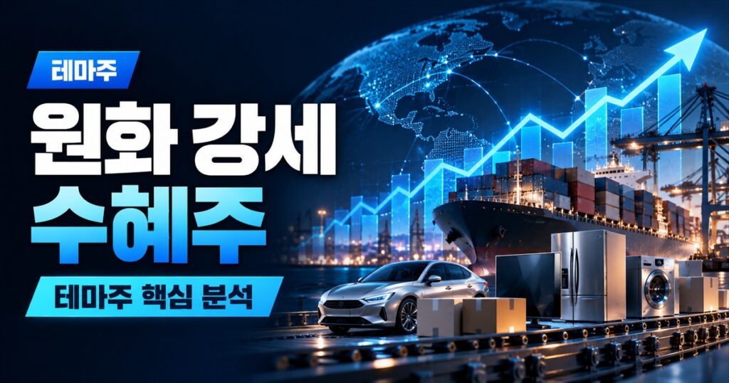 원화 강세 수혜주 | 외국인이 40조 팔았는데 환율이 내렸다, 수혜는 달러로 사서 원화로 파는 회사 - 테마주 주식 분석 대표 이미지